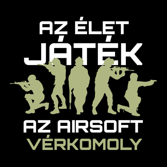 Az airsoft vérkomoly-Férfi kapucnis pulóver