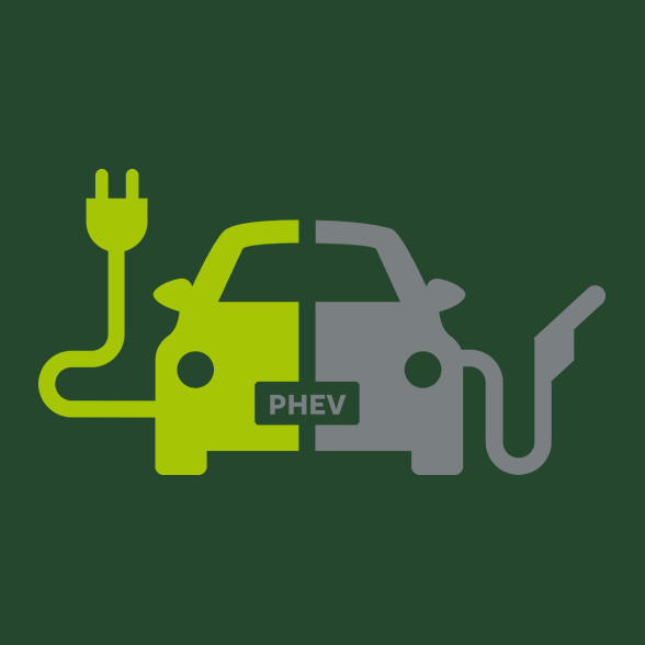 Plug-In Hybrid Electric Vehicle-Férfi kapucnis pulóver