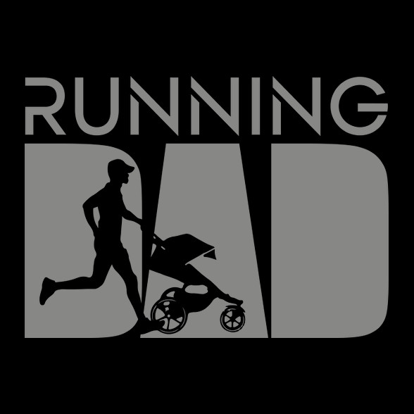 Running dad-Férfi kapucnis pulóver