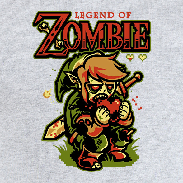 Legend of Zombie-Férfi kapucnis pulóver