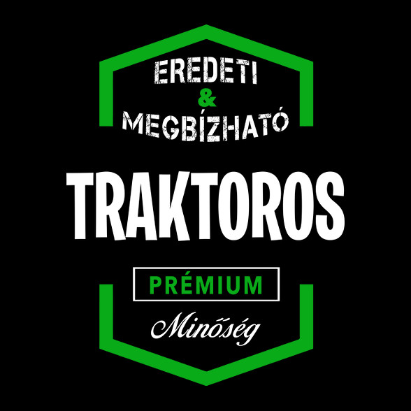 Traktoros prémium minőség-Férfi kapucnis pulóver