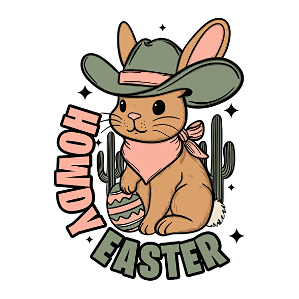 Howdy Easter-Férfi kapucnis pulóver