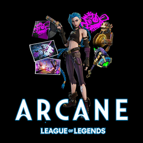 Arcane - LOL-Férfi kapucnis pulóver