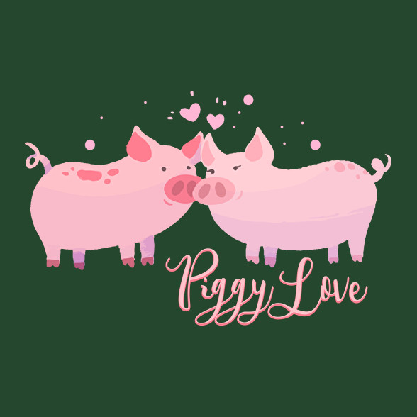 piggy_love-Férfi kapucnis pulóver