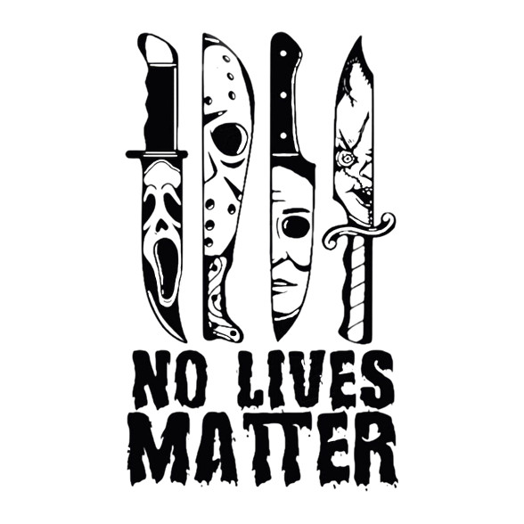 No lives matter-Férfi kapucnis pulóver