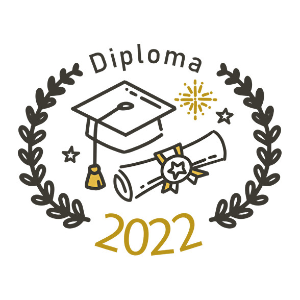 Diploma 2022-Férfi kapucnis pulóver