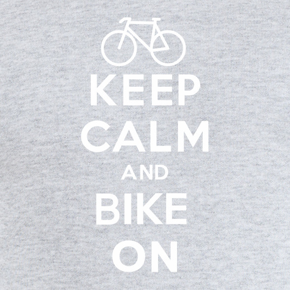 Keep Calm and Bike ON!-Férfi pulóver