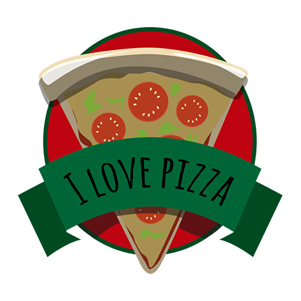 I love Pizza-Férfi pulóver