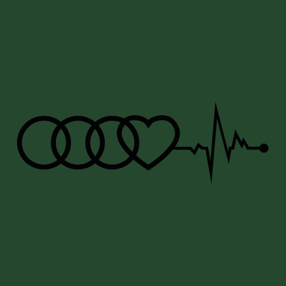 AUDI logo fekete-Férfi pulóver