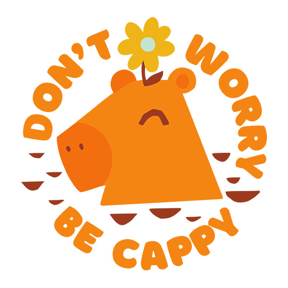 Don't worry be Cappy!-Férfi pulóver