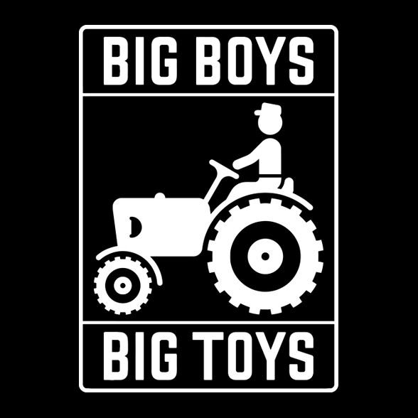Big boys big toys - traktoros-Férfi pulóver