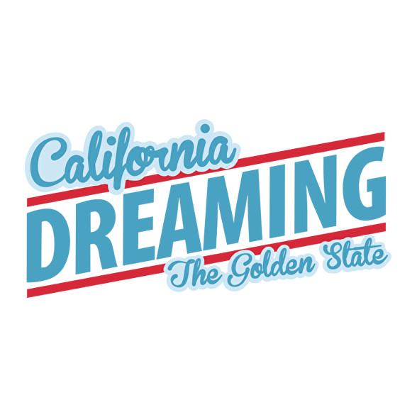 California Dreaming - The Golden State-Férfi pulóver