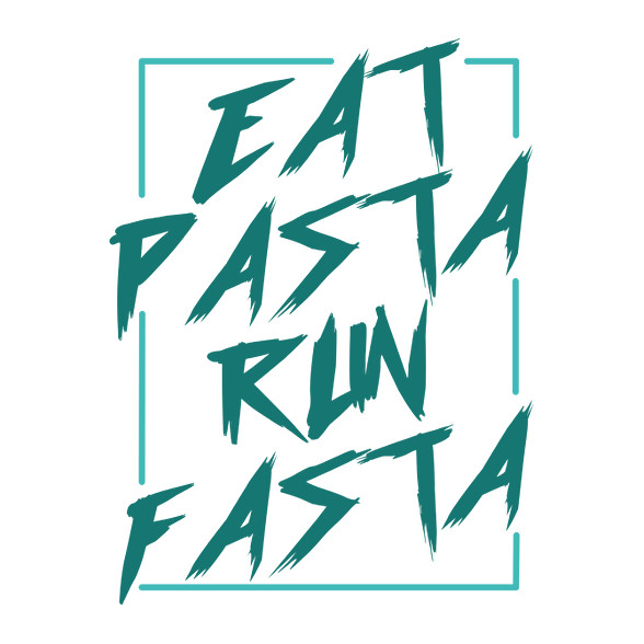 Eat pasta run fasta-Férfi pulóver