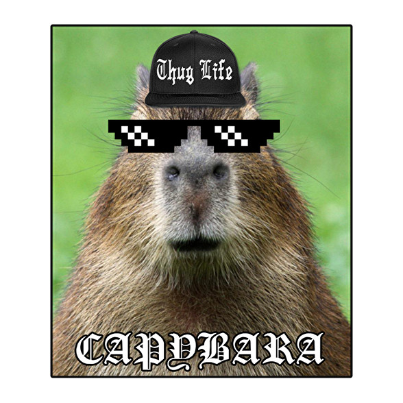 Thug Life Capybara-Férfi pulóver