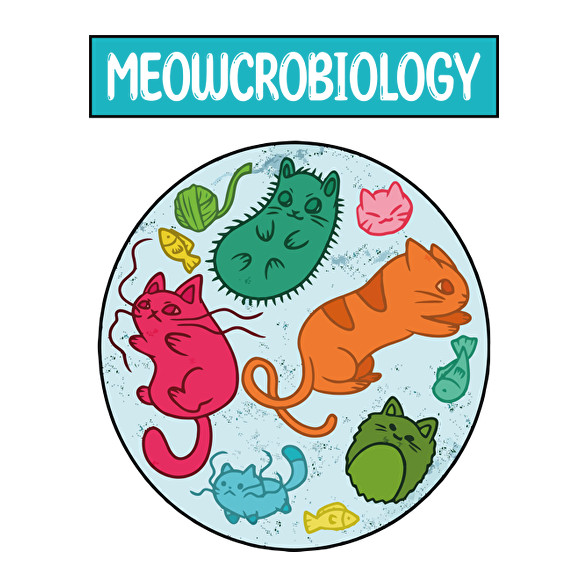 Meowcrobiology-Női kapucnis pulóver