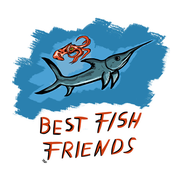 best fish friends-Női kapucnis pulóver