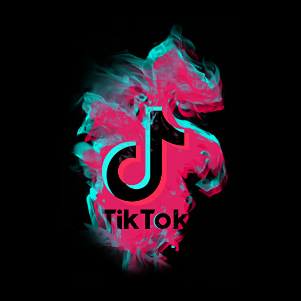 Lobogó Tik Tok logo-Női kapucnis pulóver