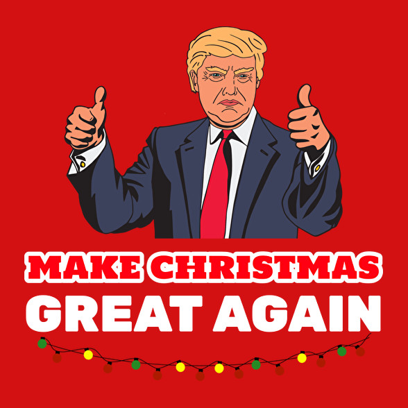 MAKE CHRISTMAS GREAT AGAIN-Női kapucnis pulóver