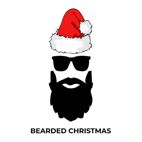 BEARDED CHRISTMAS-Női kapucnis pulóver