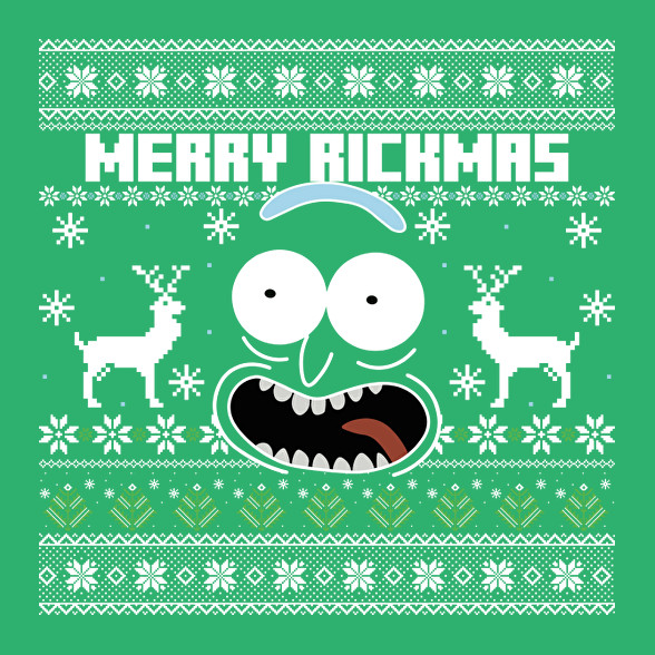 Merry Rickmas - fehér-Női kapucnis pulóver