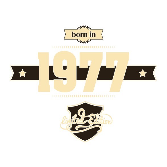 born-in-1977-cream-choco-Női kapucnis pulóver