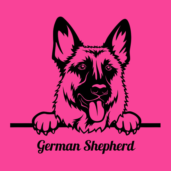 German Shepherd-Női kapucnis pulóver