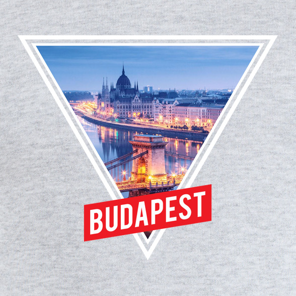 Budapest Minta-Női kapucnis pulóver