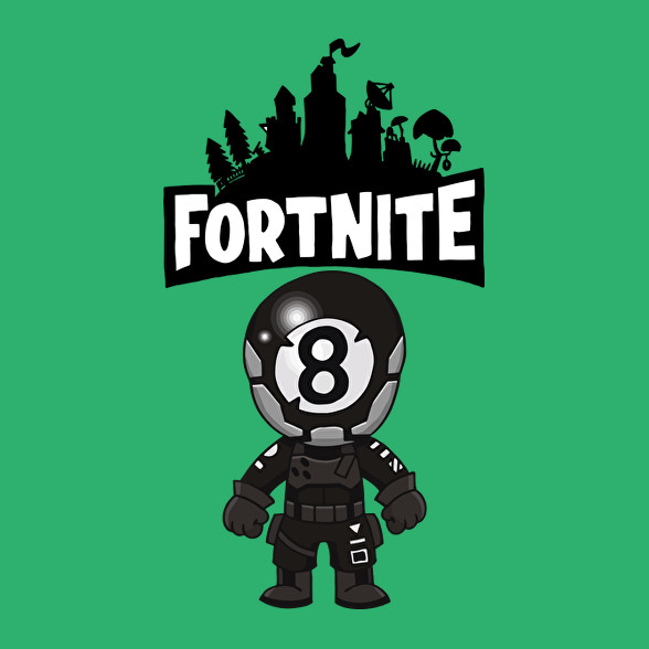 Fortnite 8ball skin-Női kapucnis pulóver