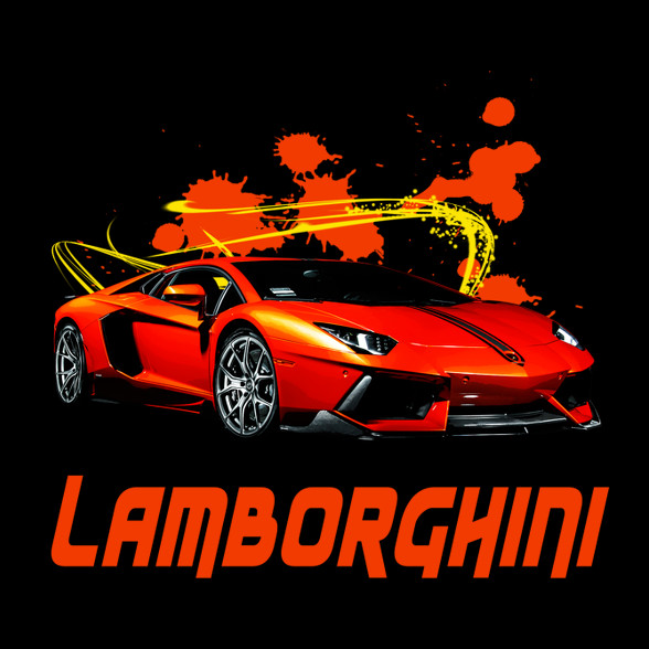 orange Lamborghini-Női kapucnis pulóver