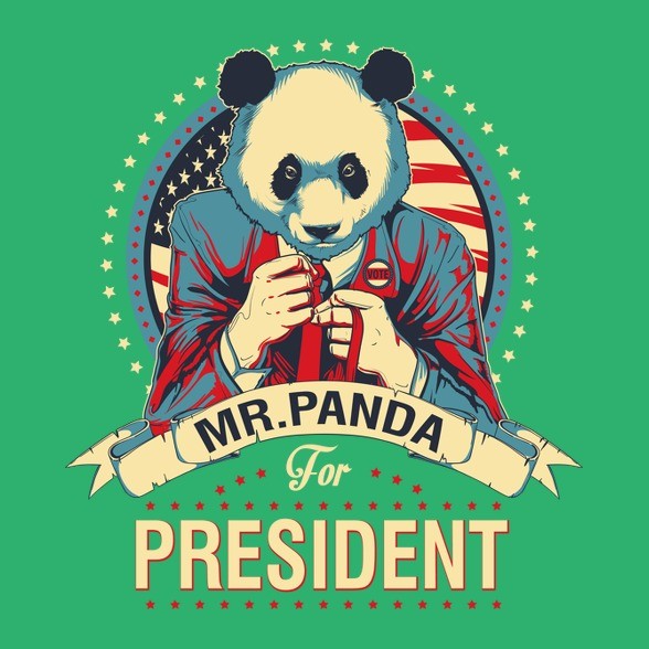 Mr. Panda-Női kapucnis pulóver