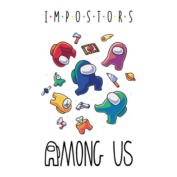 Among us - impostors among us-Gyerek kapucnis pulóver