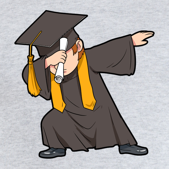 Dabbing diploma-Gyerek kapucnis pulóver