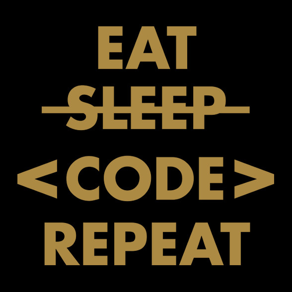 Eat, Code, Repeat-Gyerek kapucnis pulóver