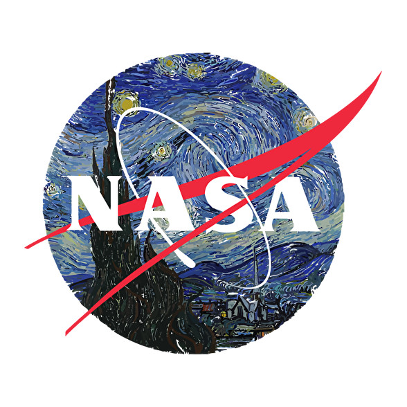 NASA (Van Gogh)-Gyerek kapucnis pulóver