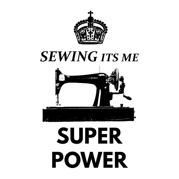 SEWING ITS ME SUPER POWER-Gyerek kapucnis pulóver