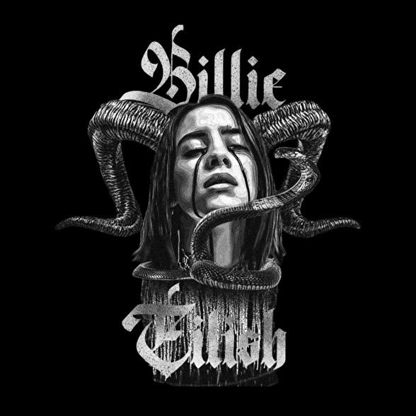 Billie Eilish-Gyerek kapucnis pulóver