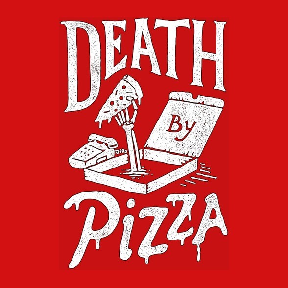 Death by pizza-Gyerek kapucnis pulóver