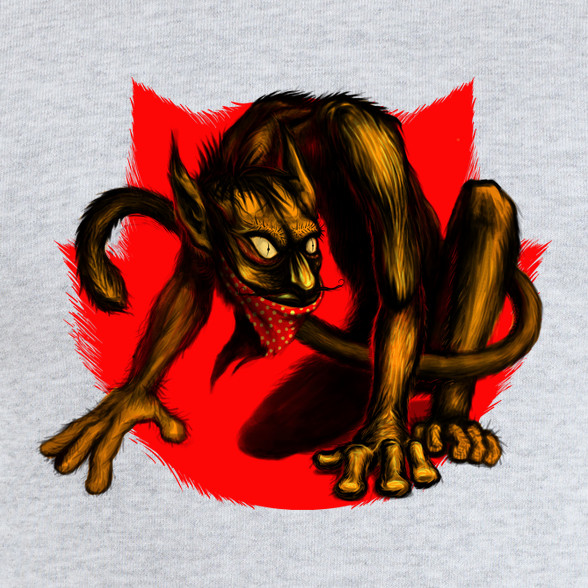 Macskaszörny-Gyerek kapucnis pulóver