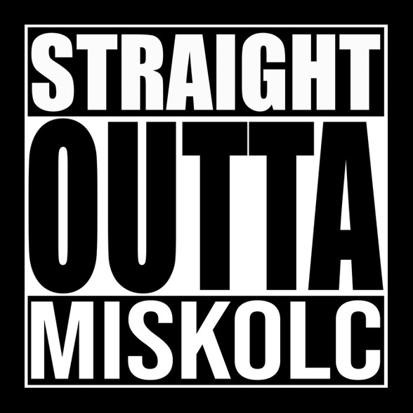 Straight Outta Miskolc-Gyerek kapucnis pulóver