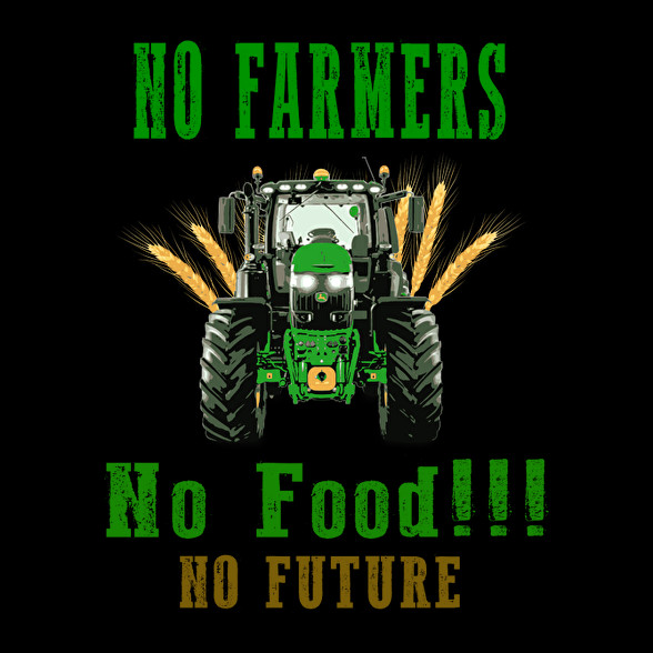 no farmers no food-Gyerek kapucnis pulóver