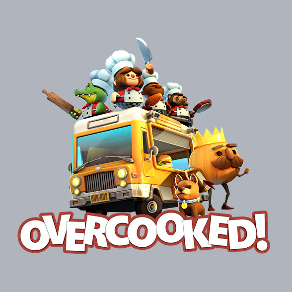 Overcooked csapat-Gyerek kapucnis pulóver