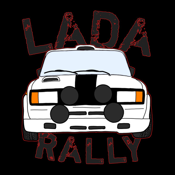 Lada rally-Női V-nyakú póló