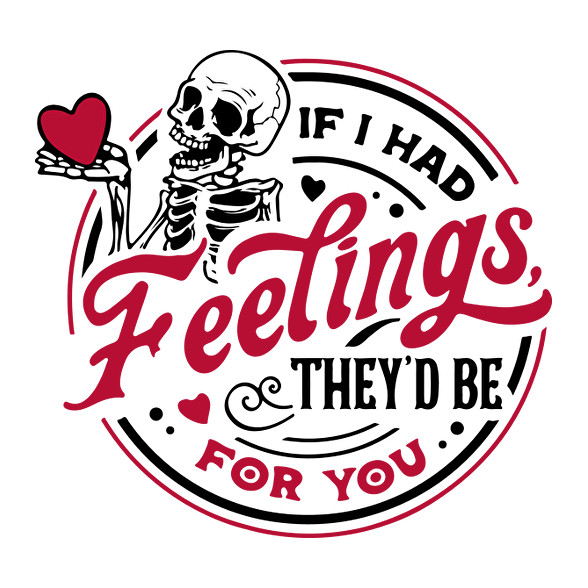 If I had feelings-Női V-nyakú póló