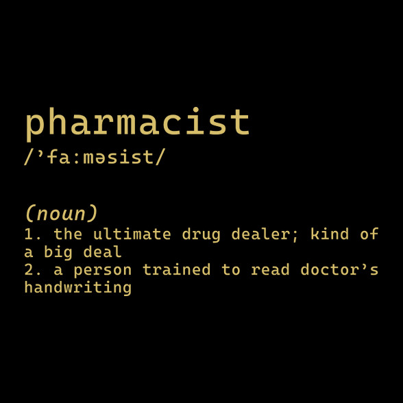 Pharmacist (noun)-Női V-nyakú póló