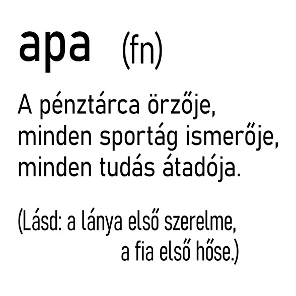 Apa (fn)-Női V-nyakú póló