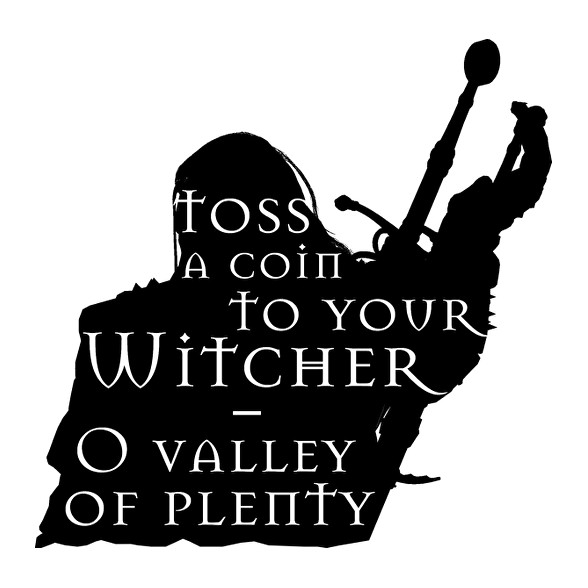 Witcher - Toss a coin...-Női V-nyakú póló