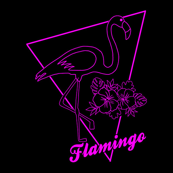 Flamingo -Női V-nyakú póló