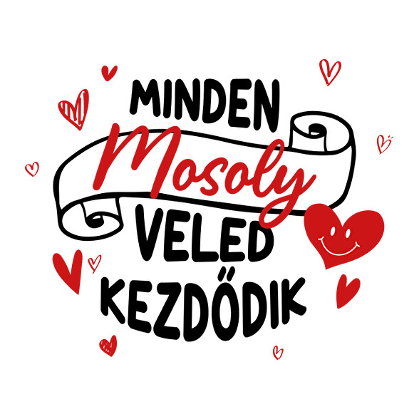 Minden mosoly-Női V-nyakú póló