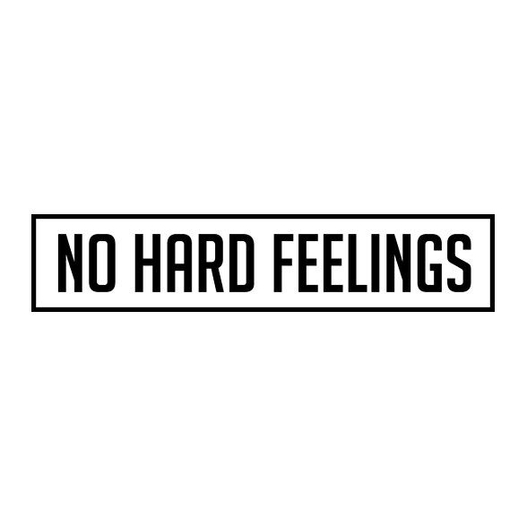 No Hard Feelings - Fekete-Női V-nyakú póló