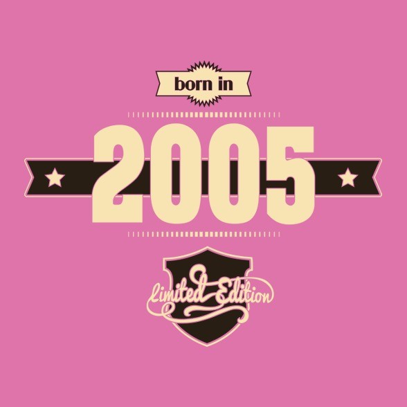 born-in-2005-cream-choco-Női V-nyakú póló